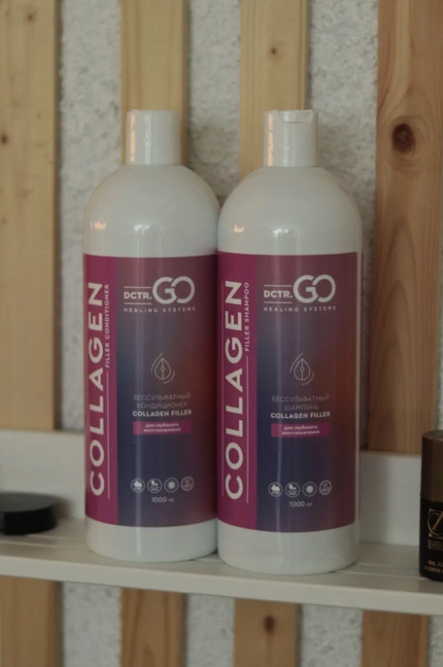 Dctr.Go. Набор для волос шампунь и кондиционер с коллагеном 1000 мл+1000 мл в Тюмени