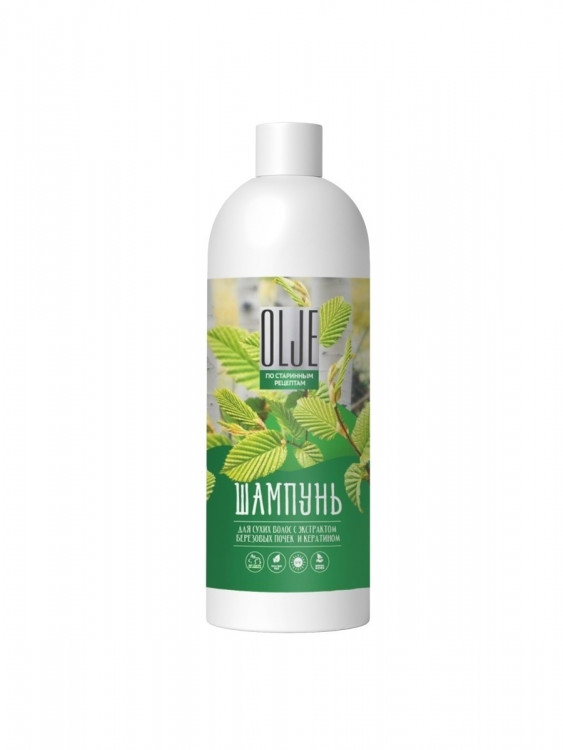 OLJE Натуральный шампунь для сухих волос с экстрактом березовых почек и кератином 1000 мл в Тюмени