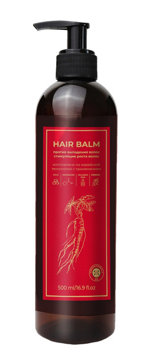 Бальзам для волос с корейским женьшенем и золотом 500 мл